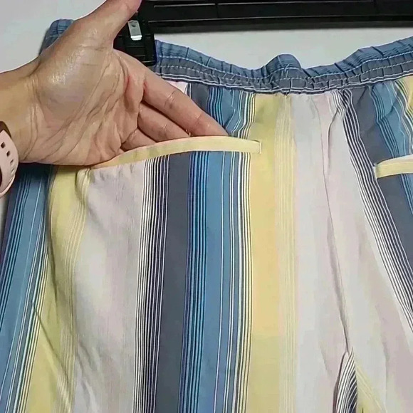 Ann Taylor LOFT Blue, Yellow, White, Pink Striped Shorts Size Small - Picture 7 of 9